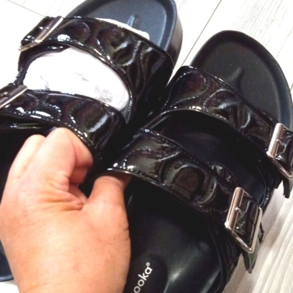 (S-3604)  Chooka Double Buckle Sandal Sz 6 - Picture 7 of 11